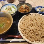 Isshisouden - 肉カレーつけ麺と生姜ご飯！つけ麺はサクッといけますが、ご飯と合わせる結構ボリュームがありました！
