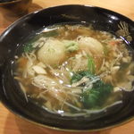 日本料理 たかむら - ばれいしょ饅頭の中は松の実。松茸やずわいがにも。