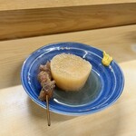 天満酒蔵 - 関東煮大根、すじ肉