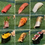 鮨 緒方 - お寿司の数々
