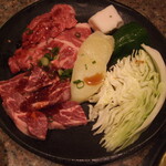 彦 - ヘルシーセットのお肉