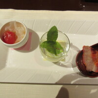 南園 - 三品の｢前菜の盛り合わせ｣