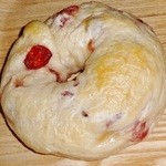 ブーランジェリーシュシュ - 「クランベリーベーグル（\180）」です