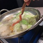 栞庵 やましろ 蟹藤 - カニの鍋