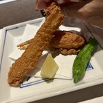 栞庵 やましろ 蟹藤 - カニの唐揚げ