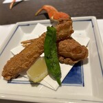 栞庵 やましろ 蟹藤 - カニの唐揚げ
