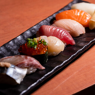 Enjoy fresh seafood Sushi delivered directly from the fishing port at Shijo Karasuma