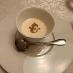 Dainingu Rokku - 追加した冷製スープ。