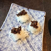 梅の花 本町店 - 佃煮の味見