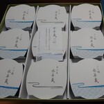 赤福 - お中元で頂いた水羊羹✨オンラインショップ限定のよう。白小豆のものもあって、なめらかで素晴らしかったです。ありがたや(_ _)
