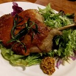 ウエストパパ - ＤＡＹ－２：鴨のコンフィ、下には紫白菜を敷いて