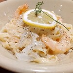 ウエストパパ - ＤＡＹ－２：レモンクリームパスタ・海老