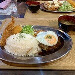 キッチン あずま - ⭐︎  ハンバーグプレート　　　          税込 １,４００ 円