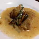 ウエストパパ - ＤＡＹ－１：リードヴォーのフリカッセ、ポルチーニのソース