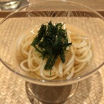 御幸町 田がわ - 生ひやむぎ　とても美味しい