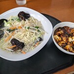 中国四川料理 天府仙臺 - 肉野菜タンメンとミニ麻婆飯(2023.07)