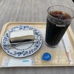 ドトールコーヒーショップ - アイスコーヒーとレアチーズケーキ【2023.7】