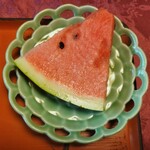 割烹 治郎兵衛 - ◆「特大鰻重定食」　◇フルーツすいか