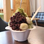 さじこよみ - 抹茶白玉金時氷