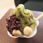 さじこよみ - 抹茶白玉金時氷