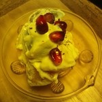 露庵 菊乃井 - 柿とマスカットの白和え