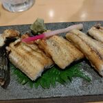 Sushi Tempura Gosakutei - ●ﾗﾝﾁ。単品。焼酎1650+ｳﾅｷﾞ(白焼2178X2+蒲焼2178)+刺(ｳﾆ2178+ﾄﾛ1650)+ﾄﾛ鉄火巻1100=13,112円