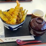 万祝 - コラボ天丼980円