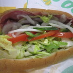 サブウェイ - 料理写真:B.L.T　野菜全種多め