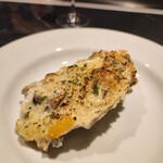 鉄板焼き あさひ - 北海道産牡蠣と夏野菜のグラタン風