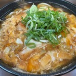 越後庵 - カツとじうどん　アップ