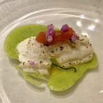 prospero - 鱧　きゅうりのソースとルバーブのジャム