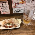 Takoyaki Sakaba Takofuku - ヒトフネとビール