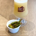 CRAFT BEER MARKET - お通しのピリ辛枝豆