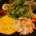 海老家　味可久門 - 海老サラダ(自家製マヨネーズ添)　900円