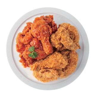 We are proud of our 9 different flavors of chicken, including sweet and spicy crispy yangnyeom chicken!