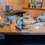 郷土料理ともん - この日の鮎は山梨産と東京産