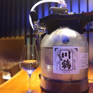 Carefully selected local sake from Kagawa brewery "Kawatsuru Sake Brewery" with a 130-year history