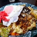 ほびーい喫茶店 - 焼きそば 700円(税込)。