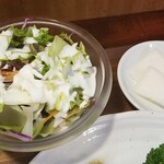 キッチン ブルー グローブ - サラダ、おしんのアップ