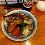 小半 - タイのカブト煮と夏野菜