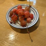 酒処関 - さくらんぼの漬物