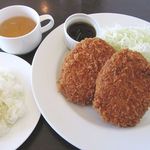 ちくら小川食堂 - メンチカツ定食　８４０円（税込）