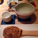 焼き味噌。蕎麦味噌ではなく、胡桃が香り、甘さも