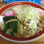 のんきや - しおラーメンのドアップ