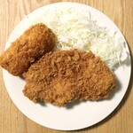 さとう精肉店 - 国産豚ロースカツ(厚)                                               
            カニクリーミーコロッケ