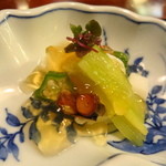 葉山 日影茶屋 - 会席葉山　地蛸の湯引き　加減酢ゼリー