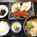 食事処 林屋 - 料理写真:サービスランチ750円プラス100円でミニうどん付きに