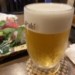 旬彩旬魚 彩り - アサヒの中生ビール