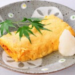 Dashimaki tamago (rolled Japanese style omelette) rich soup stock