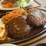 カメノ食堂 - ハンバーグ（ダブル）